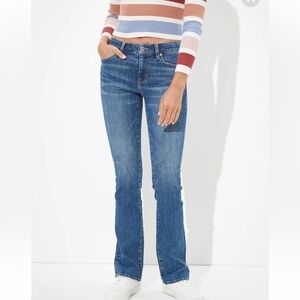 Y2K American Eagle Outfitters‎ Women's Stretch Skinny Kick Blue Jeans 12 Long